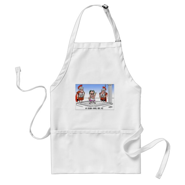Cuzin' Vini Vidi Vici? Funny Cartoon - Geschenke u Schürze (Vorne)