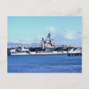 CV-64 Constellation at Pearl Harbor, USA Postkarte
