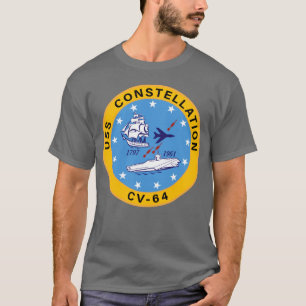 CV-64-Insigna des Flugzeugträgers der USS Constel T-Shirt