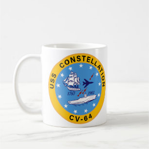 CV-64-Insigna des Flugzeugträgers der USS Constell Kaffeetasse