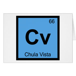 Cv - Chula Vista Kalifornien Chemiesymbol