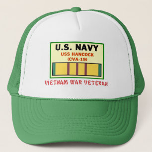 CVA-19 HANCOCK VIETNAMKRIEG-TIERARZT TRUCKERKAPPE