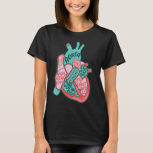 Cvicu Herzkrankheit Anatomie des menschlichen Herz T-Shirt