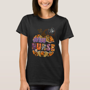 Cvicu Krankenschwester Stethoskop Leopard Hallowee T-Shirt