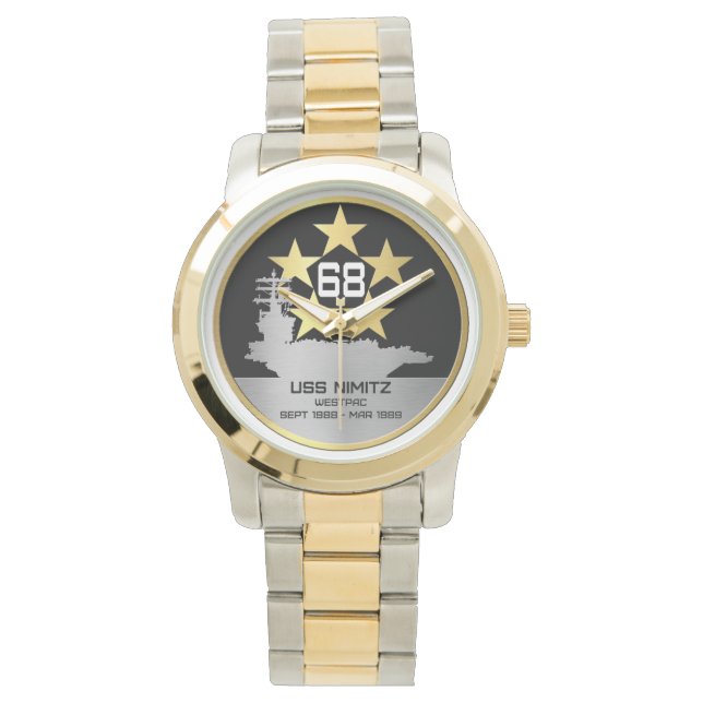CVN-68 USS NIMITZ WESTPAC 88-89 WATCH ARMBANDUHR (Vorderseite)