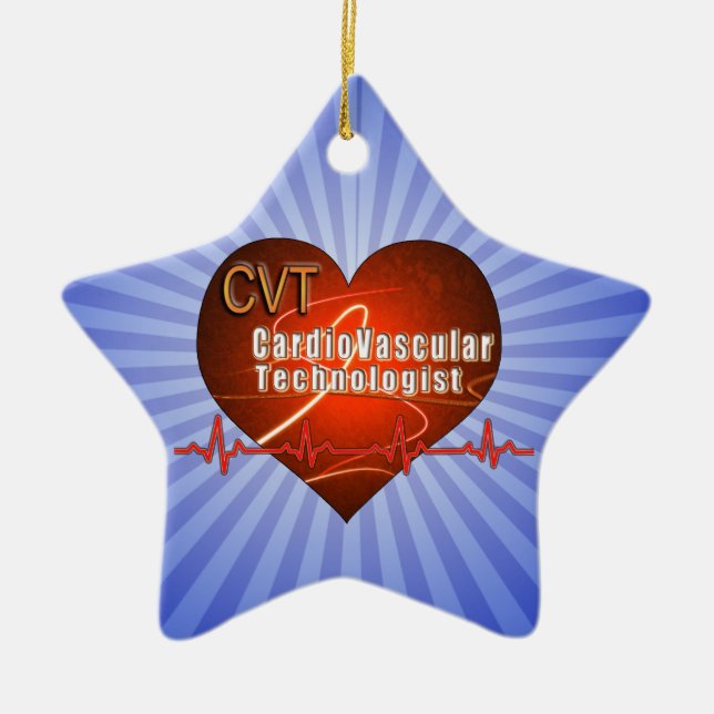 CVT HEART LOGO Kardiovaskulärer Technologe Keramikornament (Vorne)