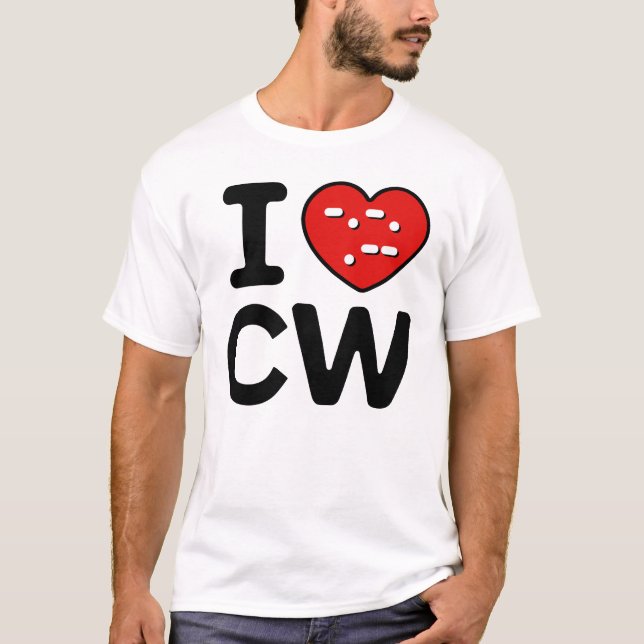 CW-Signal - Morse-Code-Power T-Shirt (Vorderseite)