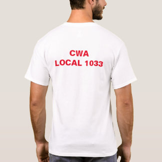 CWA Einheimisches 1033, New-Jersey Gewerkschaft T-Shirt