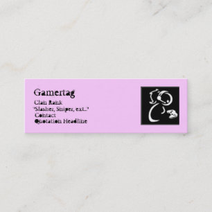 CwG Gamer-Karte Mini Visitenkarte