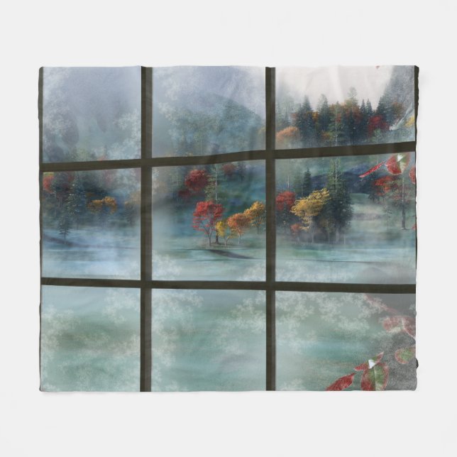 Cwm Autumn Frost Fleece Blanket (Vorderseite (Horizontal))