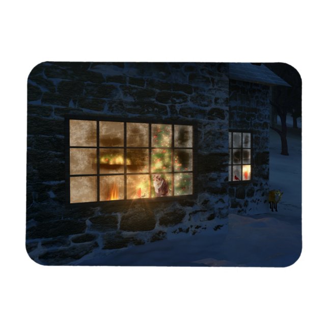 Cwm Christmas Flexible Magnet (Horizontal)