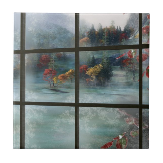 CWM Herbstfrostentempel / Trivet Fliese (Vorderseite)