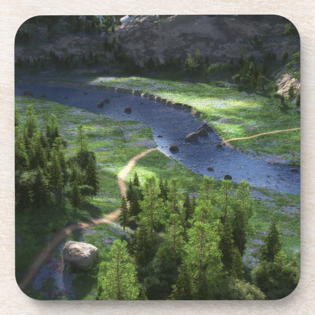 Cwm Solitude Cork Untersetzer (Vorderseite)