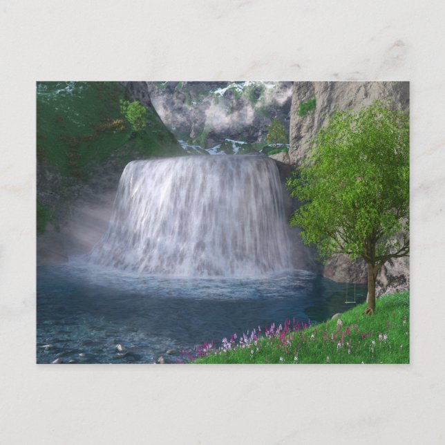 Cwm Waterfall Postkarte (Vorderseite)