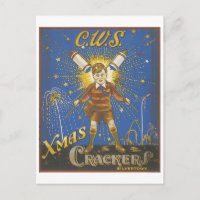 CWS Xmas Crackers Vintage Ad