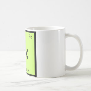 Cx - Chartreux-Katze Chemie Periodensystem-Symbol Kaffeetasse