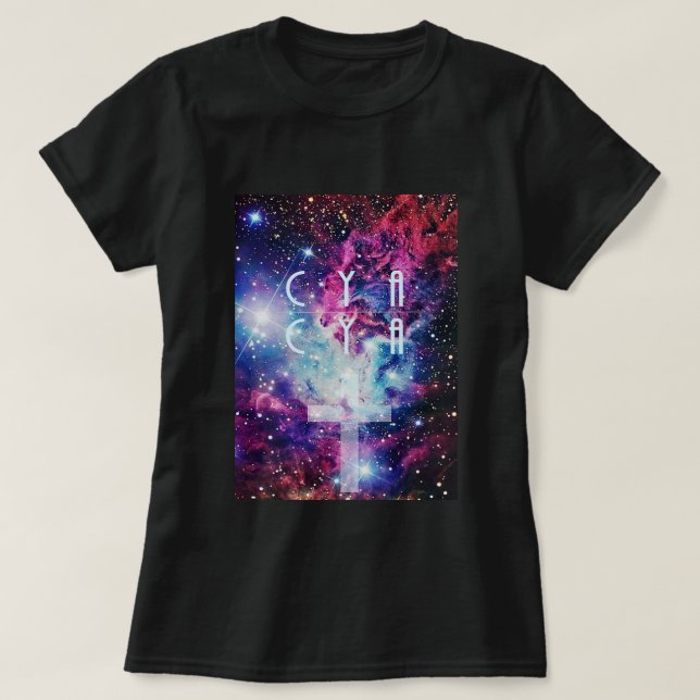 CYA MÄNNER ' s-Galaxie T-Shirt (Design vorne)