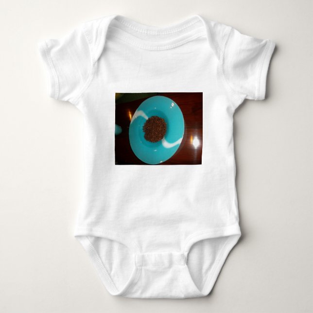 Cyan Baby Strampler (Vorderseite)