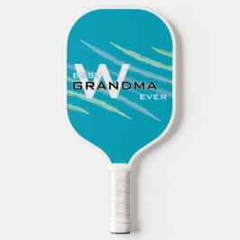 Cyan Best Oma mit Monogrammierten Initialen Carbon Pickleball Schläger