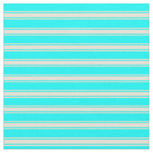 Cyan & Bisque Streifen/Linke Muster Stoff