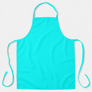 Cyan Blau Grün Türkis Einfarbig Schürze