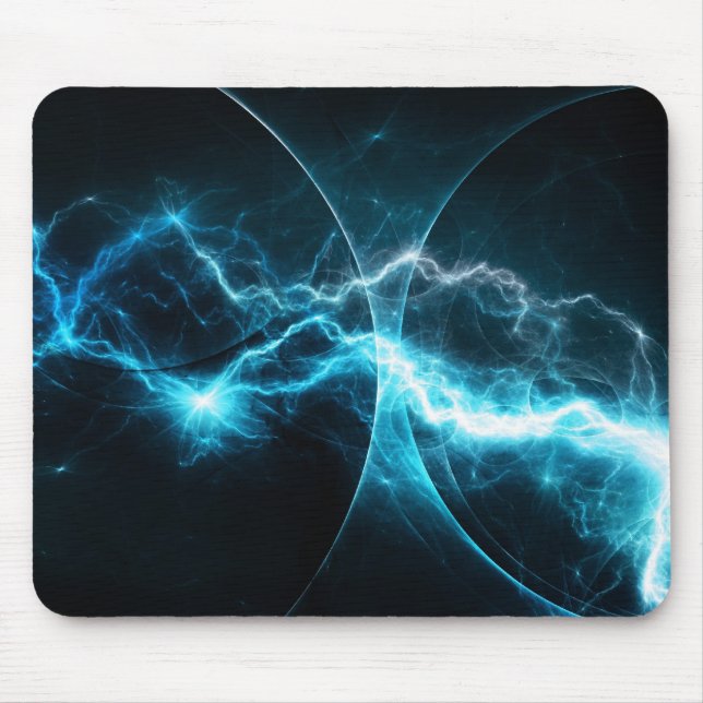 Cyan-blaues Sturm mousepad (Vorne)