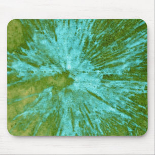 Cyan Blue auf Green Paintball Mousepad