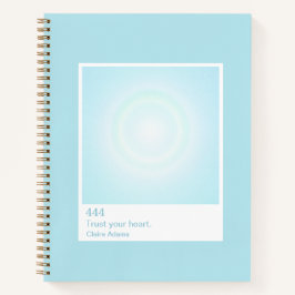 Cyan Blue Aura Swatch Angel Number Notebook Notizbuch