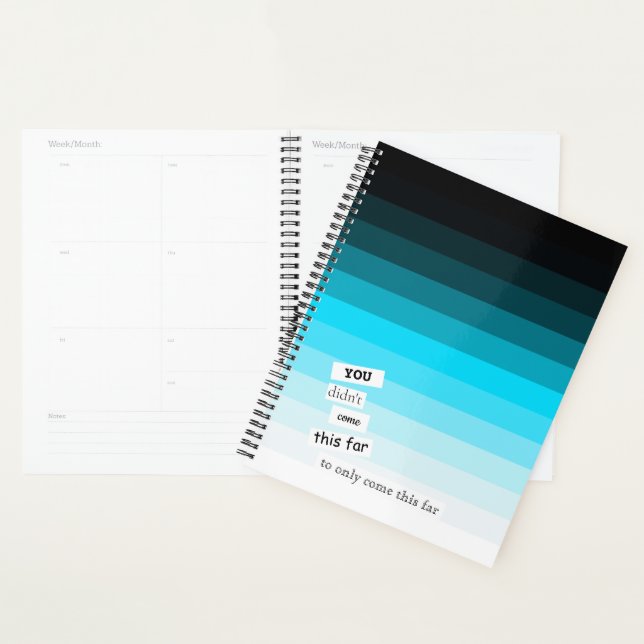 Cyan Blue Gradient Day Planner Planer (Anzeige)