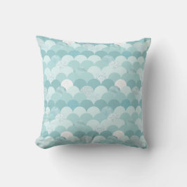 Cyan Blue Mermaid Waage Kissen