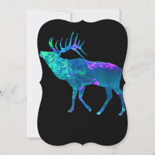 Cyan Blue Violet aquamarin Elk Buck für Jagdgesche