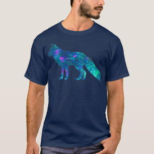 Cyan Blue Violet Aquamarin für Tiere Lover Christm T-Shirt