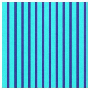 Cyan & Dark Blue Muster Stoff