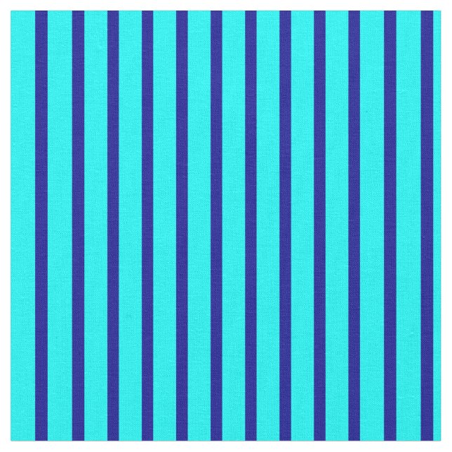 Cyan & Dark Blue Muster Stoff (Nahaufnahme)