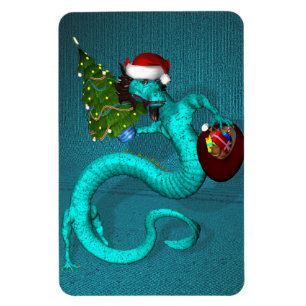 Cyan Dragon Magnet