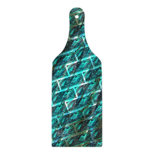 Cyan gefärbt, gegraut, gerieben oder andere Ziegel Schneidebrett (Vorderseite)