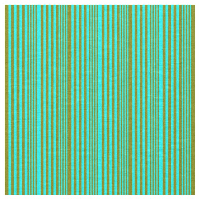 Cyan & Green Striping Muster Stoff (Nahaufnahme)