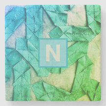 Cyan grün-nautisch-abstrakt