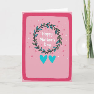 Cyan Hearts Muttertagskarte Karte