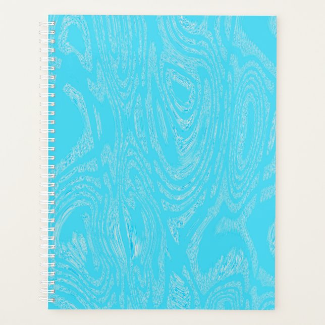 Cyan Ice Spiral Notebook Planer (Vorderseite)