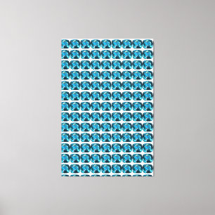 Cyan Leinwanddruck