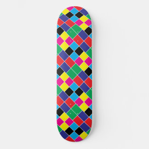 Cyan Magenta gelb, rot, blau Skateboard