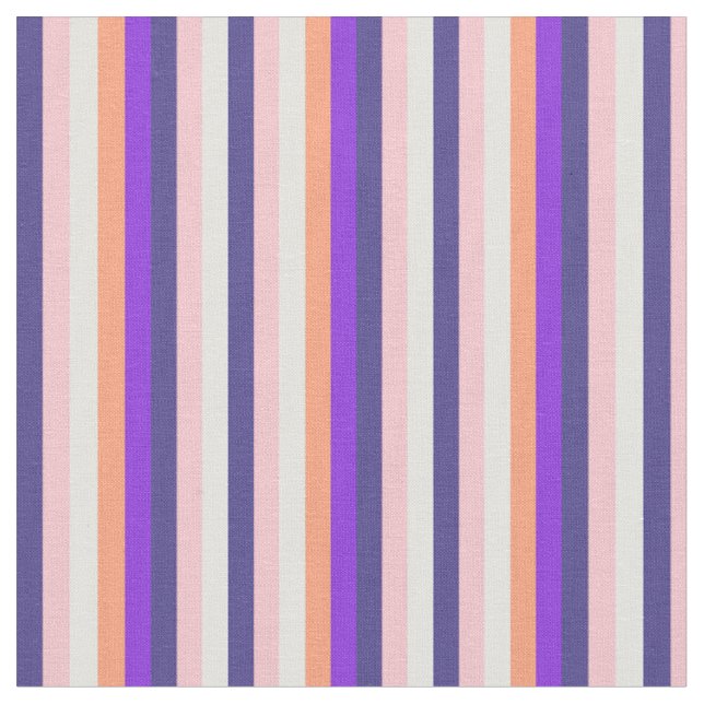 Cyan, Pink, Dark Slate Blue, Lila & Lachs Stoff (Nahaufnahme)