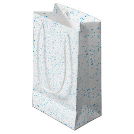 Cyan Rain Glossy Gift Bag Kleine Geschenktüte