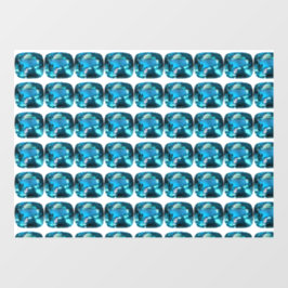 Cyan Sky Blue Fensteraufkleber