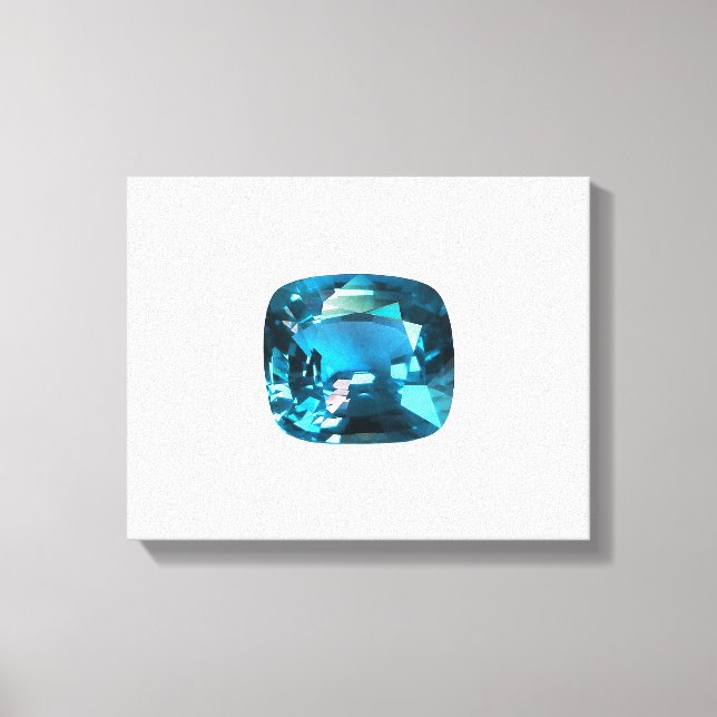 Cyan Sky Blue Leinwanddruck (Vorderseite)