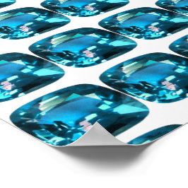 Cyan Sky Blue Poster