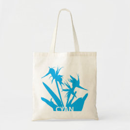 CYAN - Tote bag con Flor del paraíso en calipso  Tragetasche