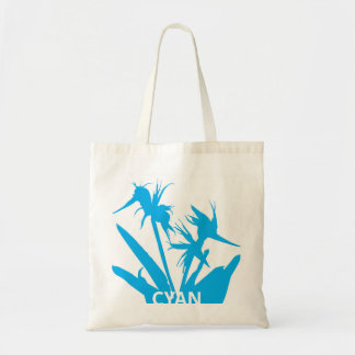 CYAN - Tote bag con Flor del paraíso en calipso  Tragetasche
