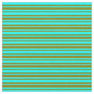 Cyan und Green Colored Lines Stoff
